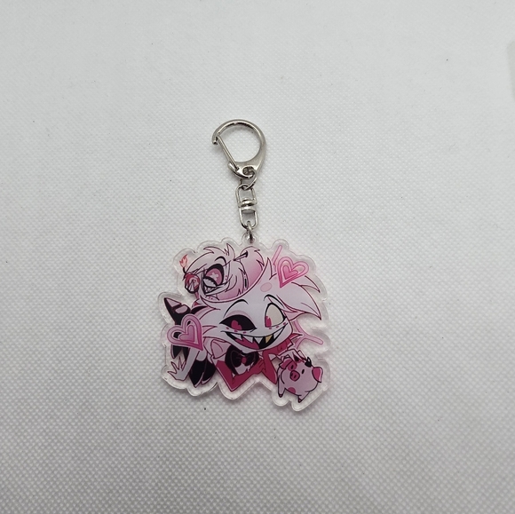 Hazbin Hotel Keychains! Angel Dust, SirPentious, Egg Bois, Cherry Bomb, Fat Nug - Picture 12 of 14